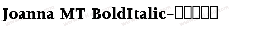 Joanna MT BoldItalic字体转换